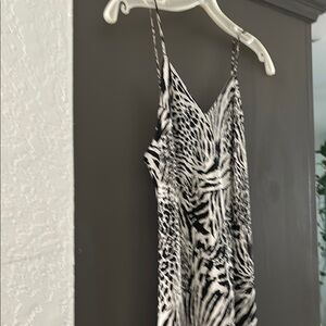 Cache Black and White Maxi Dress